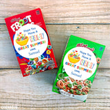 "Cereal-sly Great Summer" Last Day of School Stickers