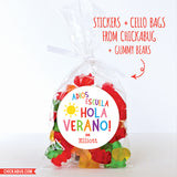 "Adiós Escuela, Hola Verano" Last Day of School Stickers