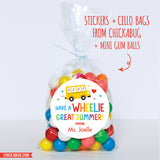 School Bus Last Day of School Stickers