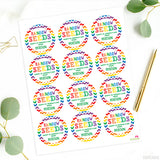 Rainbow Seeds St. Patrick's Day Stickers