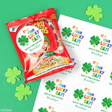 Shamrock "Lucky Day" St. Patrick's Day Stickers
