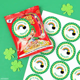 Rainbow and Pot of Gold St. Patrick's Day Stickers