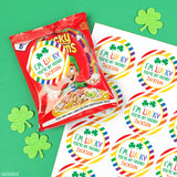 "I'm Lucky You're My Friend" Rainbow St. Patrick's Day Stickers