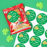 Gold Shamrock St. Patrick's Day Stickers