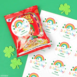 Hand Drawn Rainbow St. Patrick's Day Stickers