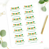 Shamrock Banner St. Patrick's Day Gift Labels
