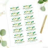 St. Patrick's Day Banner Gift Labels