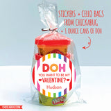 "Doh You Want To Be My Valentine" Stickers