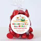"I Like The Way You Roll" Valentine's Day Sushi Stickers