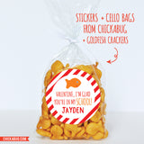 Goldfish "Glad You're In My School" Valentine's Day Stickers