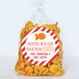 Goldfish "Glad You're In My School" Valentine's Day Stickers