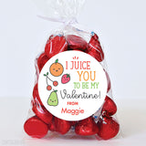 "I JUICE You To Be My Valentine" Stickers