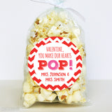 "You Make My Heart Pop" Valentine's Day Stickers