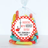 "I'm Hooked on You" Valentine's Day Stickers