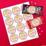"Taco 'Bout a Good Friend" Valentine's Day Stickers