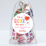 "Sucker For You" Lollipop Valentine's Day Stickers