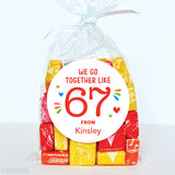 "We Go Together Like 6 7" Valentine's Day Stickers