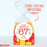 "We Go Together Like 6 7" Valentine's Day Stickers