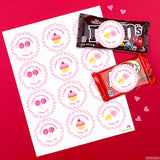 "You're Sweet" Valentine's Day Stickers
