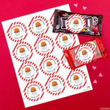 Basketball Valentine's Day Stickers