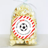 Soccer Valentine's Day Stickers