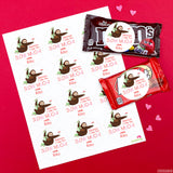 Sloth Valentine's Day Stickers