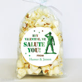 Army Toy Valentine's Day Stickers