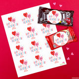 Heart Balloons Valentine's Day Stickers