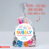 Bubbles Valentine's Day Stickers