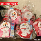 Construction "Loads of Fun" Valentine's Day Stickers