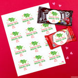"You're TriceraTOPS" Dinosaur Valentine's Day Stickers