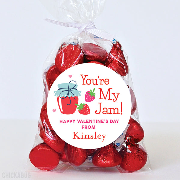 "You're My Jam!" Valentine's Day Stickers