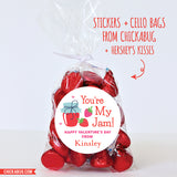 "You're My Jam!" Valentine's Day Stickers