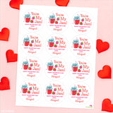 "You're My Jam!" Valentine's Day Stickers