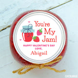 "You're My Jam!" Valentine's Day Stickers