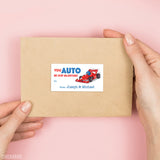 Race Car Driver Valentine's Day Gift Labels