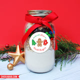 "Made With Love By" Cookies Christmas Stickers