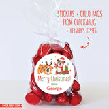 English Bulldogs Christmas Gift Labels