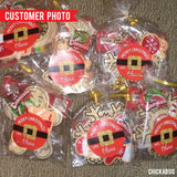 Santa's Belt Buckle Christmas Stickers