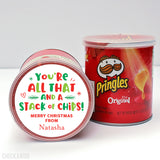 Potato Chips "All That and a Stack of Chips" Christmas Stickers