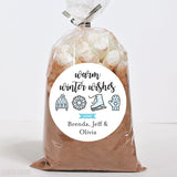 Warm Winter Wishes Holiday Gift Labels