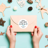 Warm Winter Wishes Holiday Gift Labels
