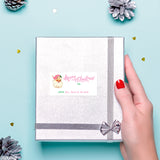 Pink Vintage Santa Merry Christmas Gift Labels