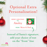 To Child From Santa Christmas Gift Labels - Postage Stamp