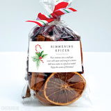 Christmas Candy Cane Simmering Spices Labels