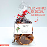 Christmas Candy Cane Simmering Spices Labels