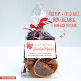 Cozy Holiday Stovetop Potpourri Gift Labels