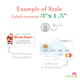 Vintage Santa Christmas Potpourri Gift Labels