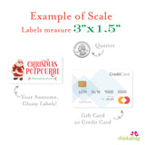 Vintage Santa Homemade Potpourri Labels