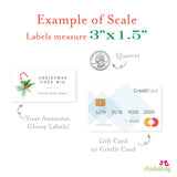 Candy Cane Homemade Christmas Gift Labels